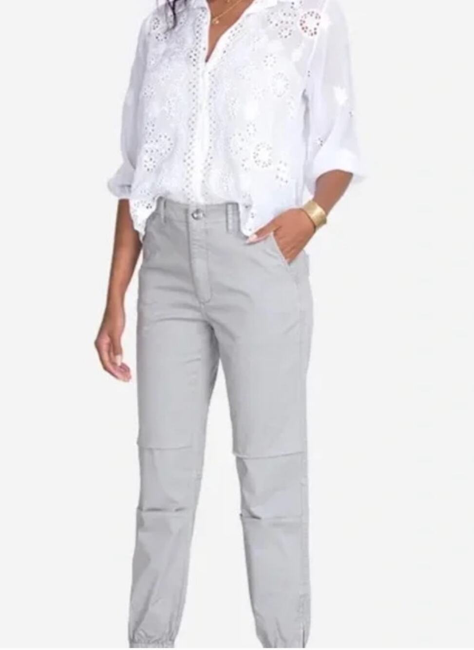 Johnny Was Mila High Rise Pant In Vapor Womens Size 12